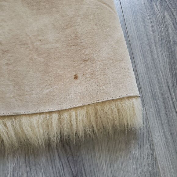 Vintage Penny Lane Coat Women's Large Long Leather Fur Boho Classic 90s Y2K - Picture 12 of 16